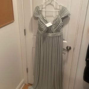 Sage green bridesmaids dress